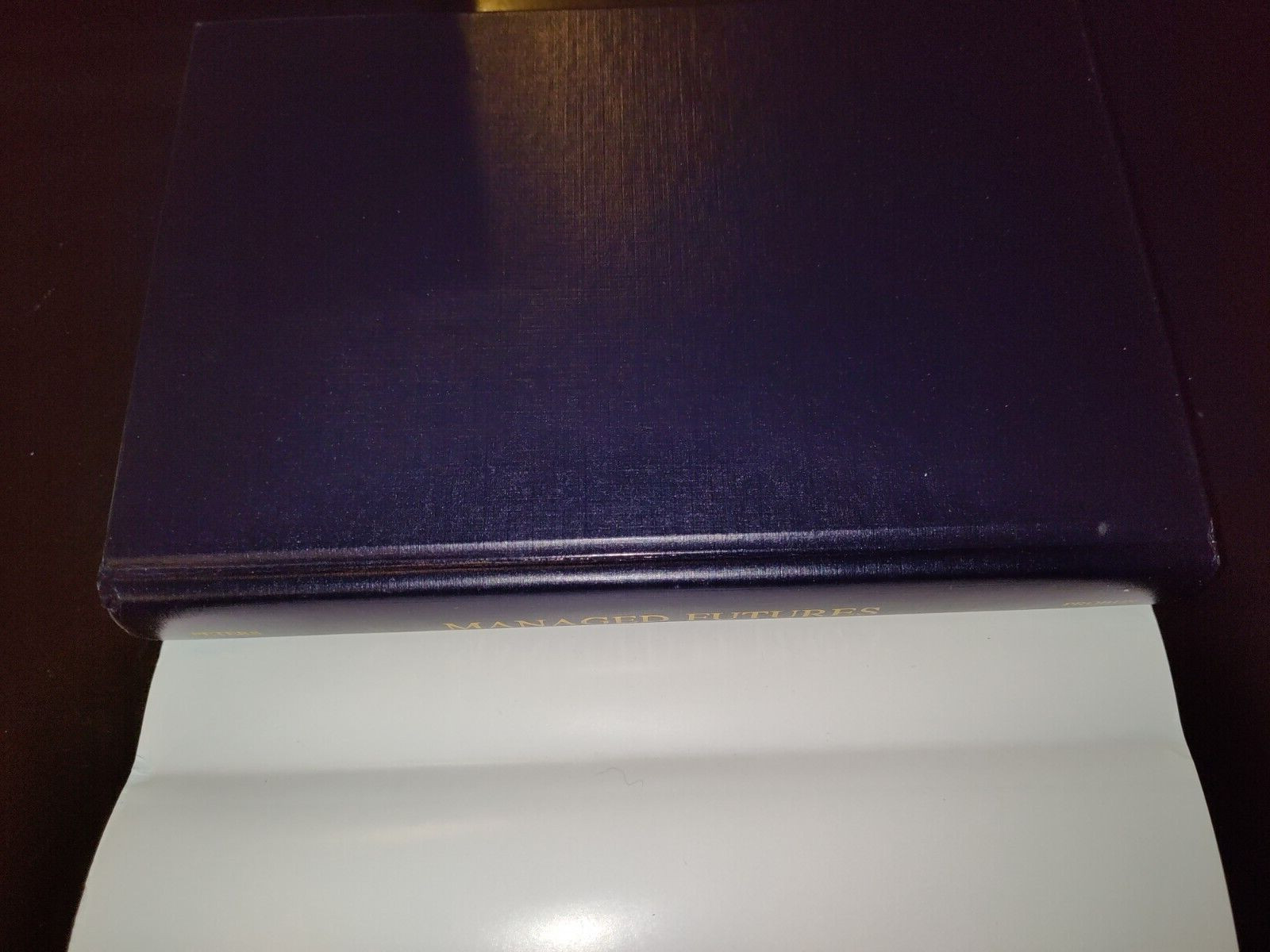 Managed Futures by Carl C. Peters 1992 HCDJ Signed to Victor Sperandeo