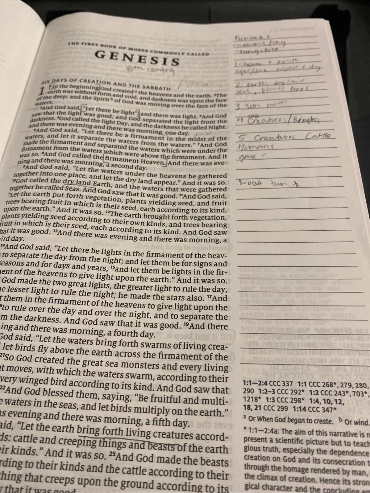 Catholic Note Taking Bible Ave Maria Press Hardcover Some Notes See Pictures