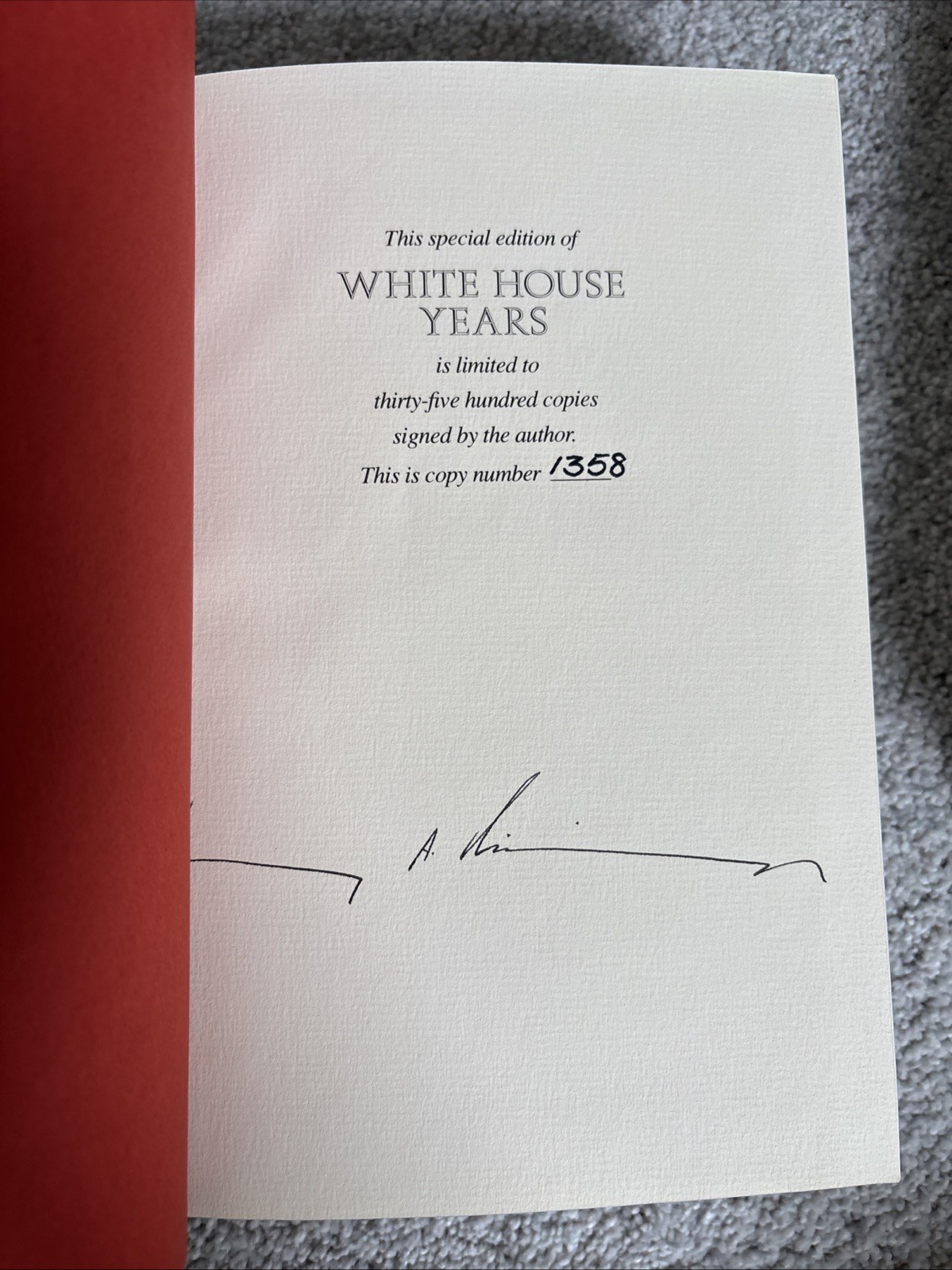SIGNED Numbered 1979 White House Years Henry Kissinger SlipCase First Edition