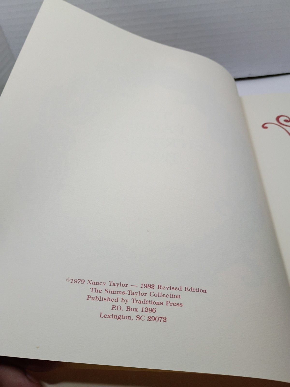 The Family Christmas Book With Box. 1982 Vintage- Unused- Clean Pages- Very Good