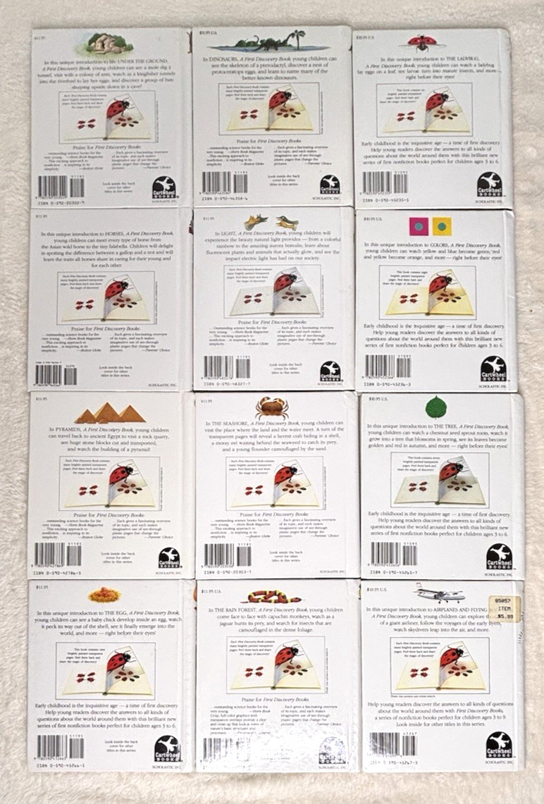 Scholastic A First Discovery Books Lot Of 21 Early Learning Home School