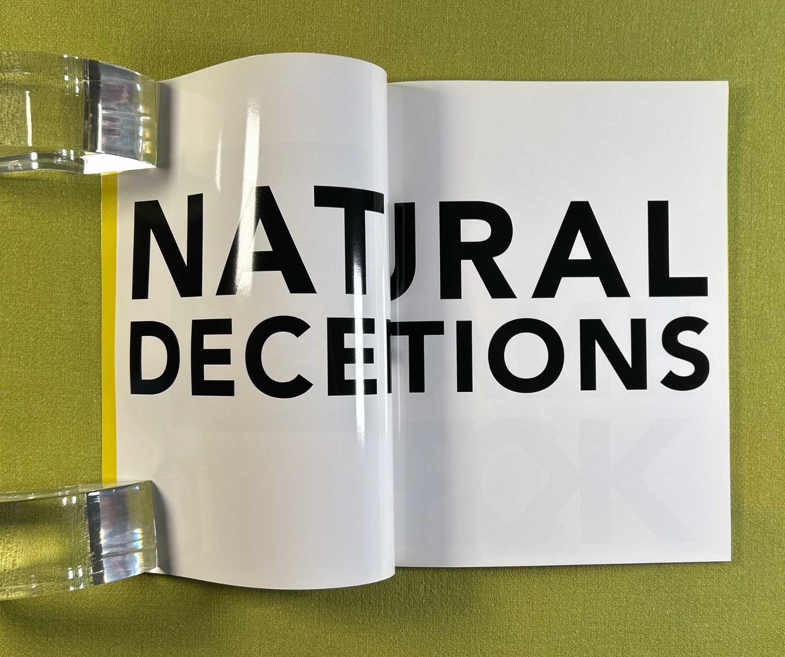 Natalie Krick ‘Natural Deceptions’ 1st Edition 2017 SOFTCOVER USED VG UNSIGNED