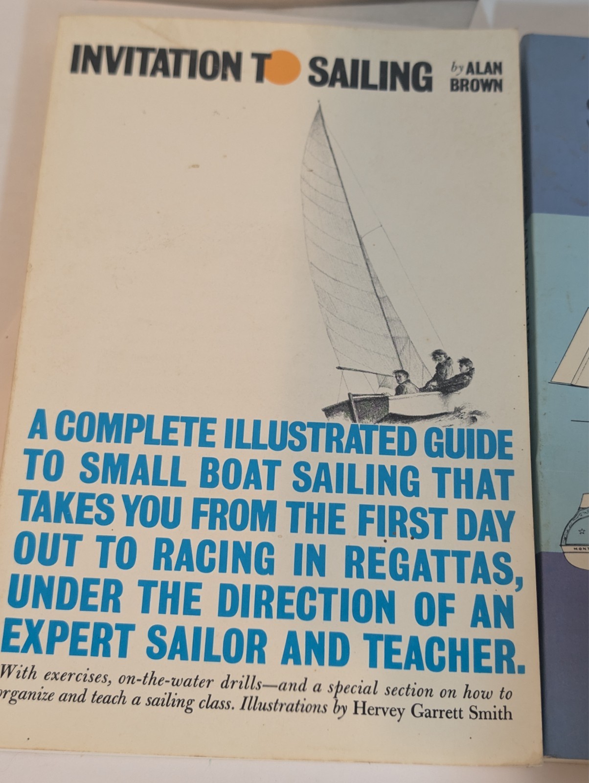Lot 2 Books Invitation to Sailing & Sailing Ships Their PLans & History Davis +