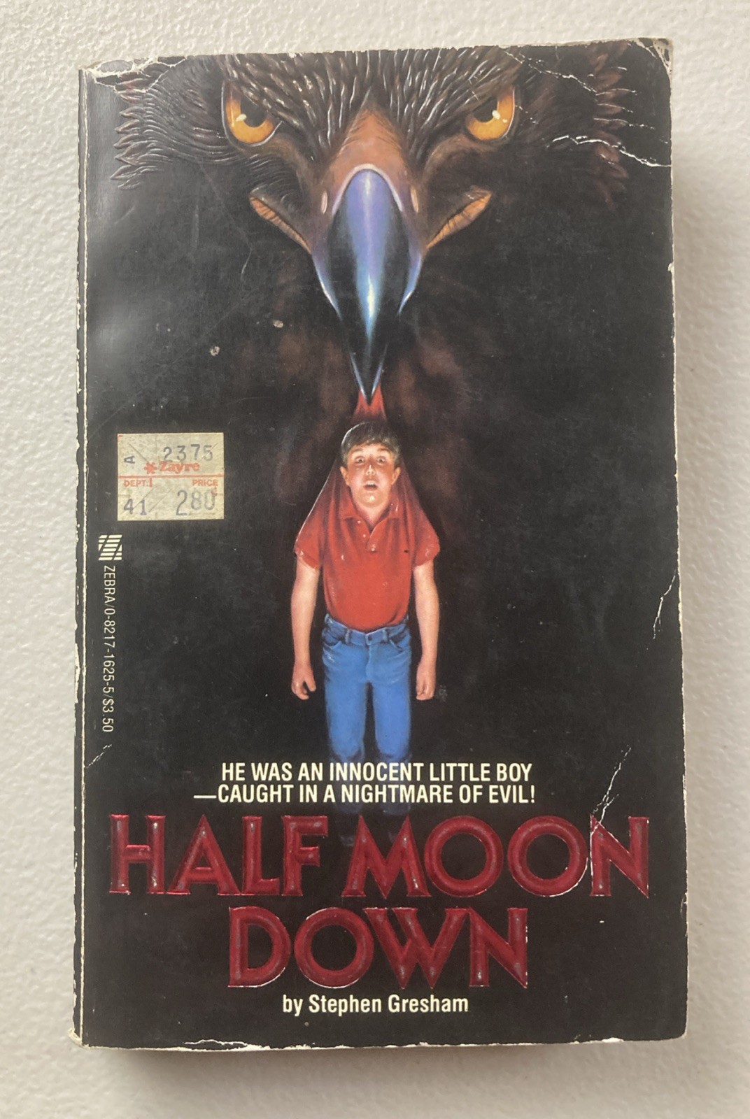 Half Moon Down by Stephen Gresham (Paperback, Zebra Horror, 1985 First Printing)