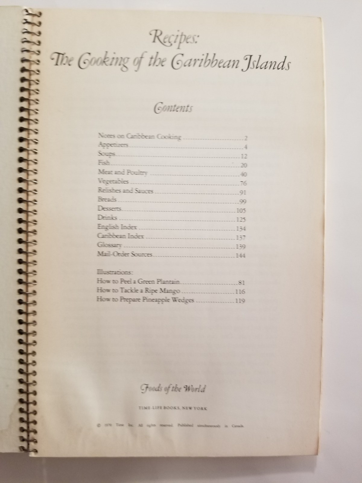 Vintage Cookbook Recipes of The Caribbean Islands 1970 Spiral 143 Pages Read