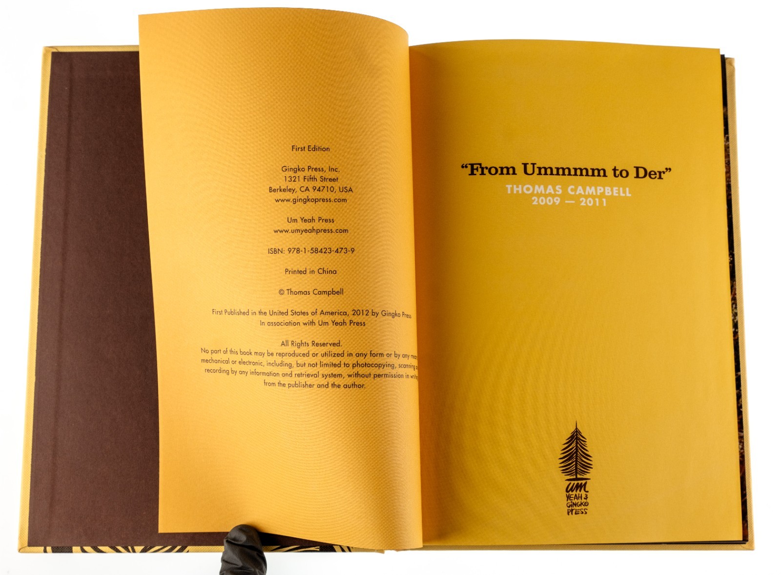 From Ummmm to Der Via Thomas Campbell 2012 1st Edition Stated HC Used