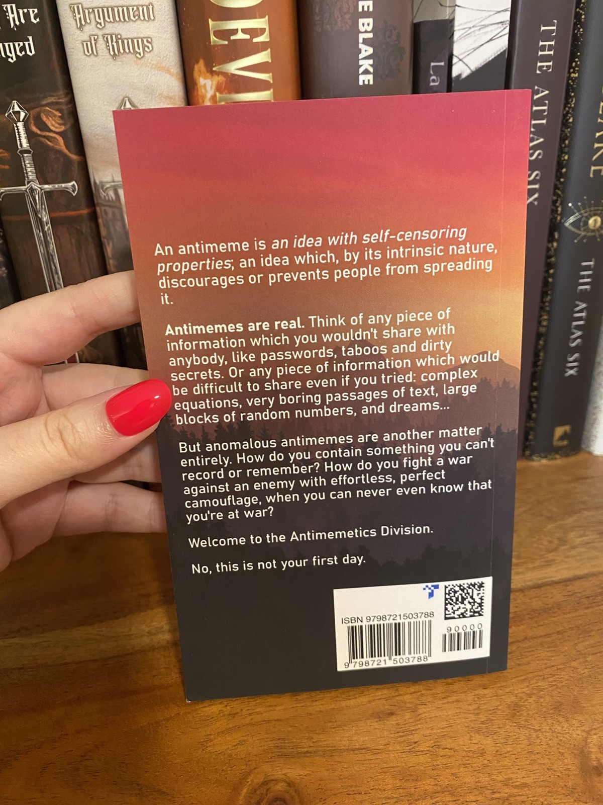 “There Is No Antimemetics Division” by qntm (Original Paperback) [OOP — Rare!]