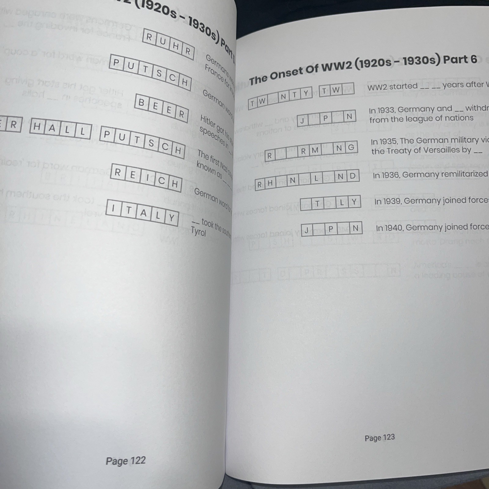 WW2 Crossword Puzzles For Adults by Outdoor Words Publication LN