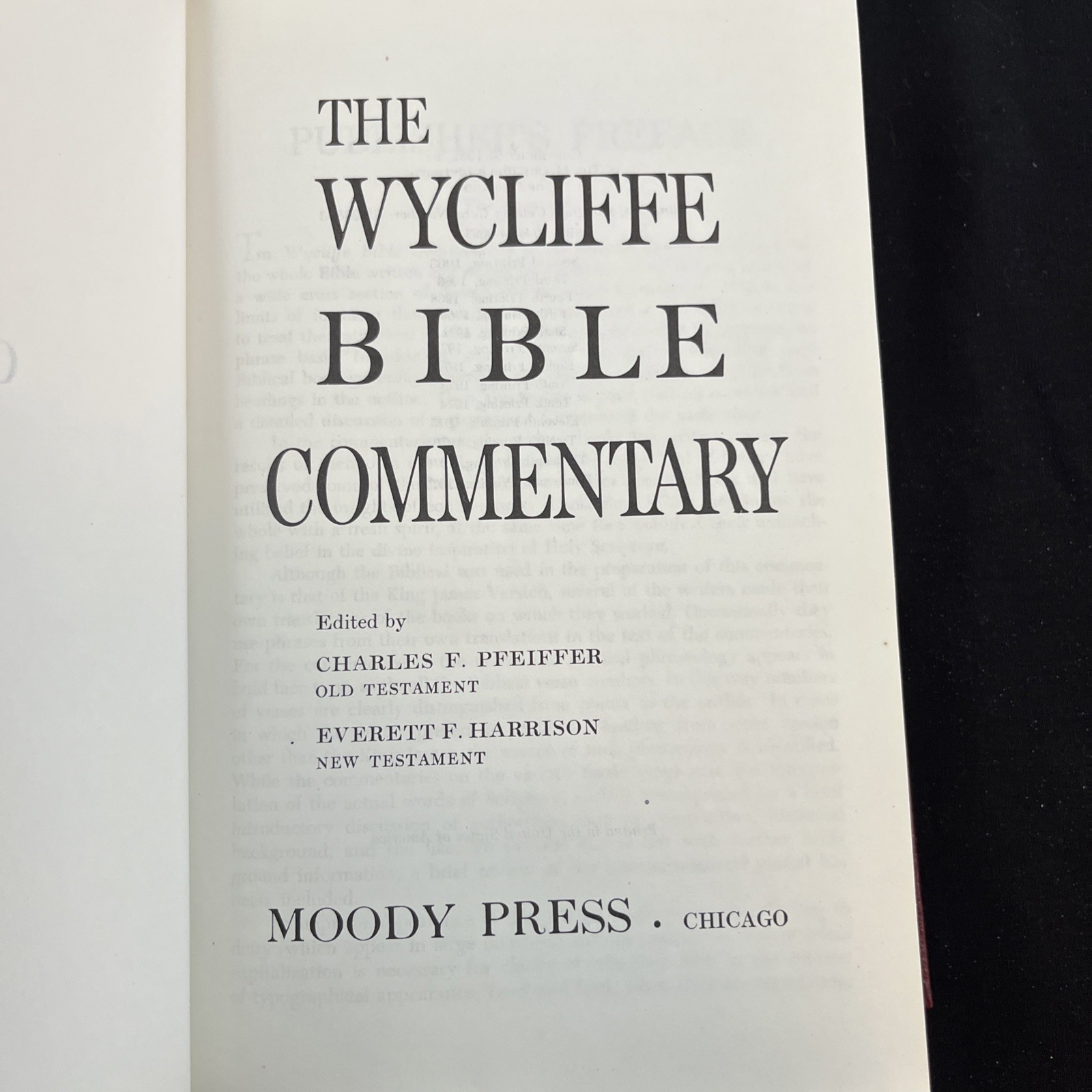 The Wycliffe Bible Commentary 1977 14th Printing Hardcover Moody Press KJV