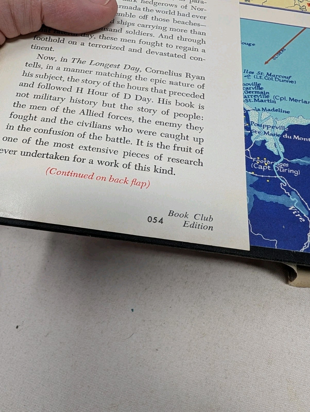 RARE! The Longest Day by Cornelius Ryan (1959, Hardcover) HC w/JACKET
