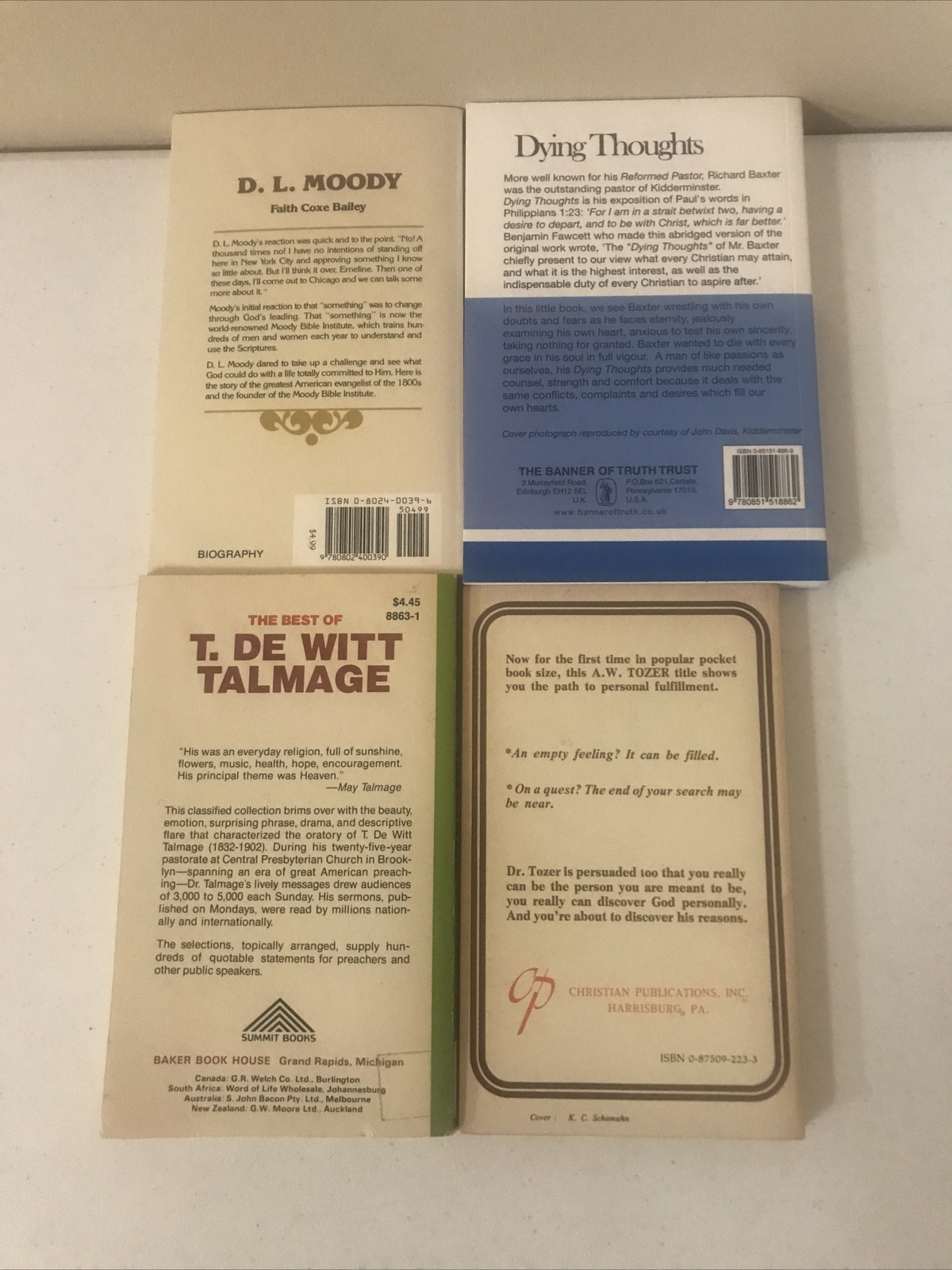 Lot Of 4 By Different Authors PB’S
