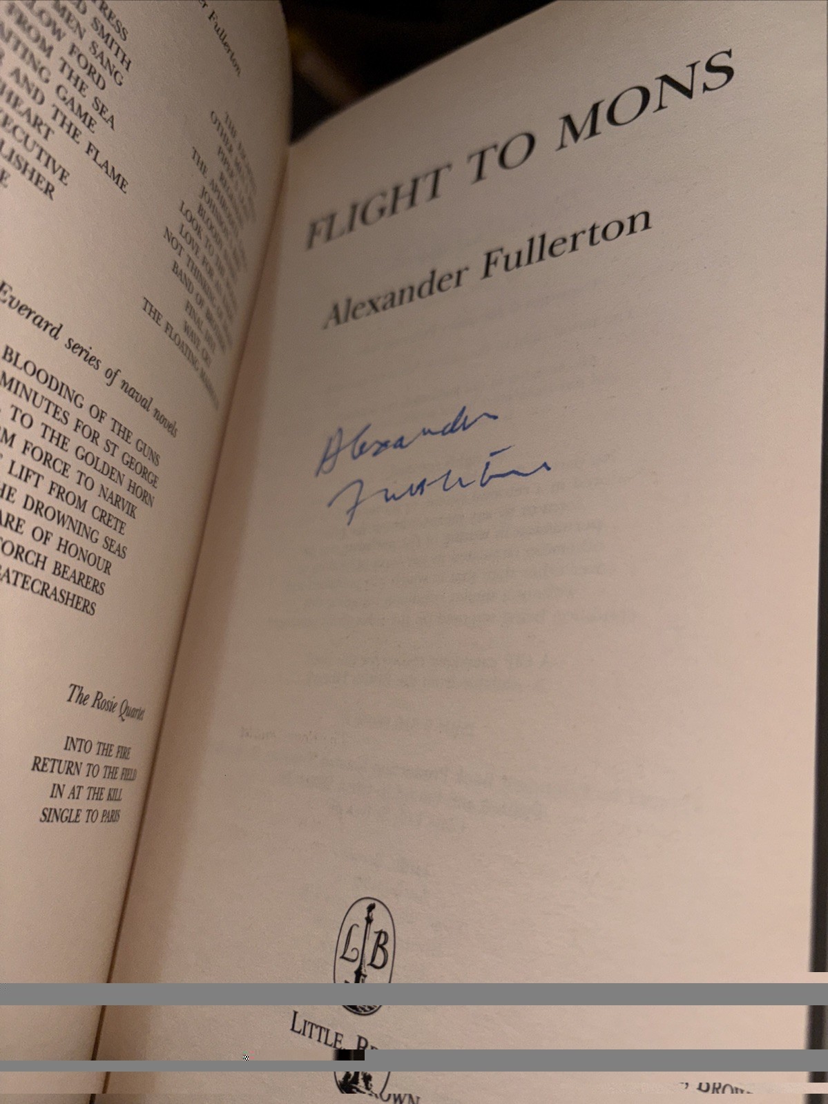 Flight to Mons by Alexander Fullerton (2003, Hardcover) Signed HC DJ