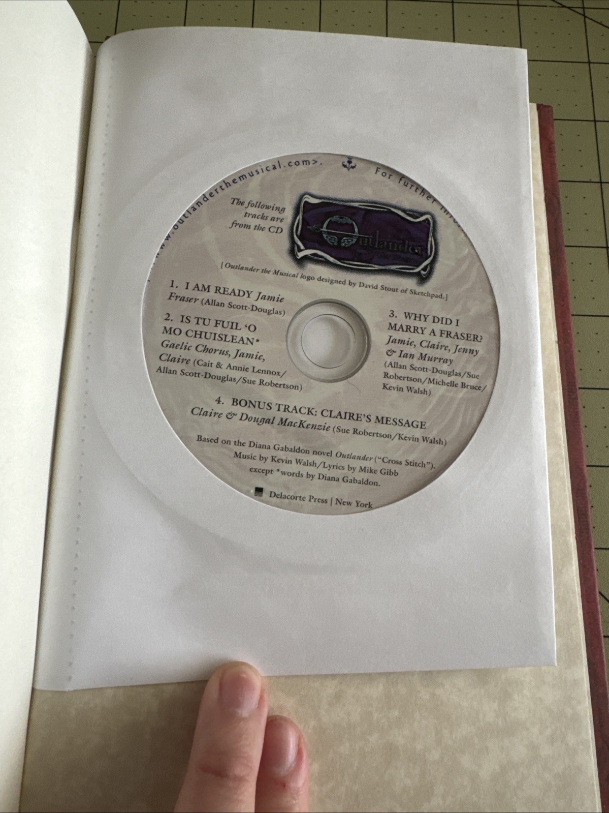 OUTLANDER 20th Anniversary Edition 1st Print Hardcover Book w/Sealed CD Gabaldon