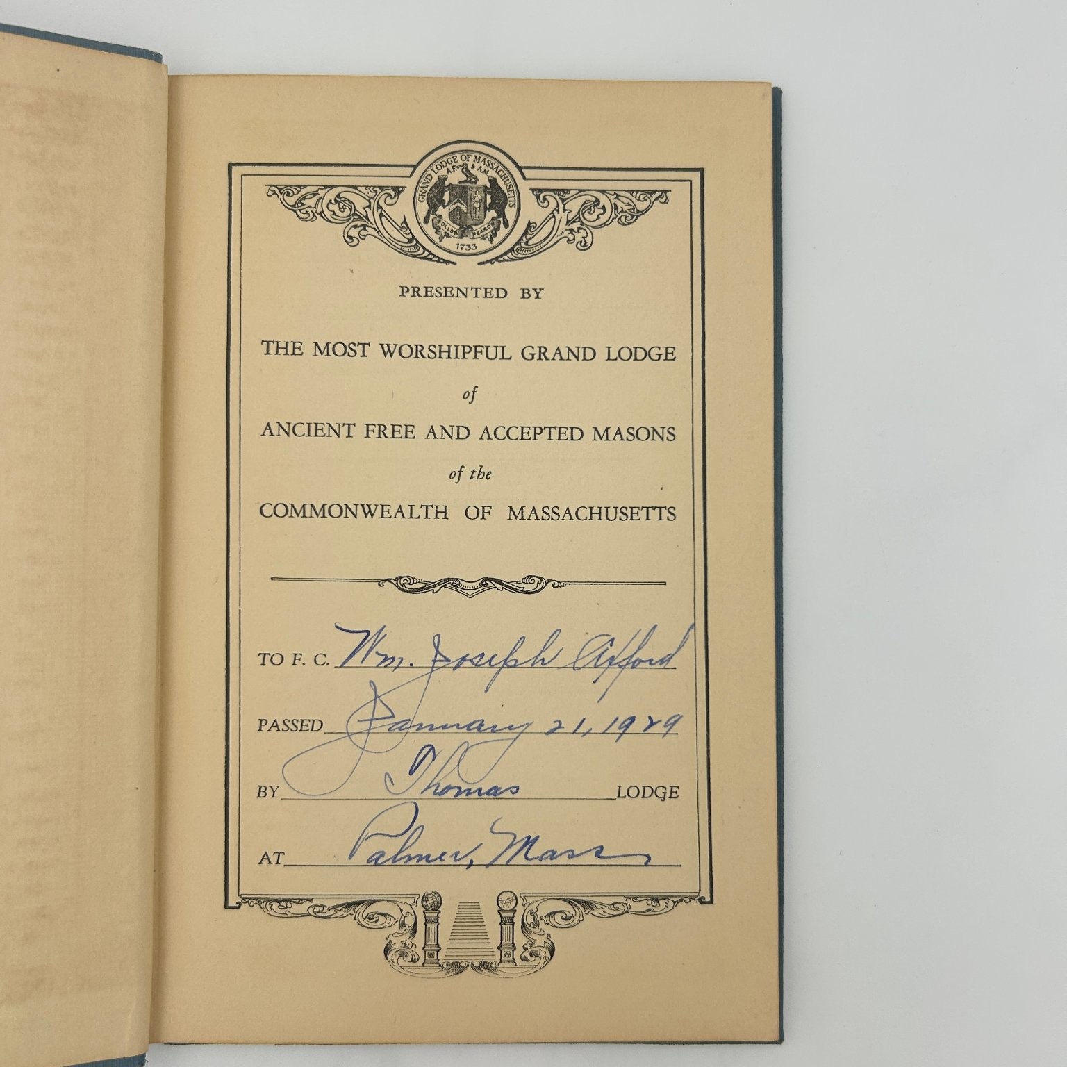Symbolism of the Three Degrees Part Two Oliver Day Street 1924 Masonic Book