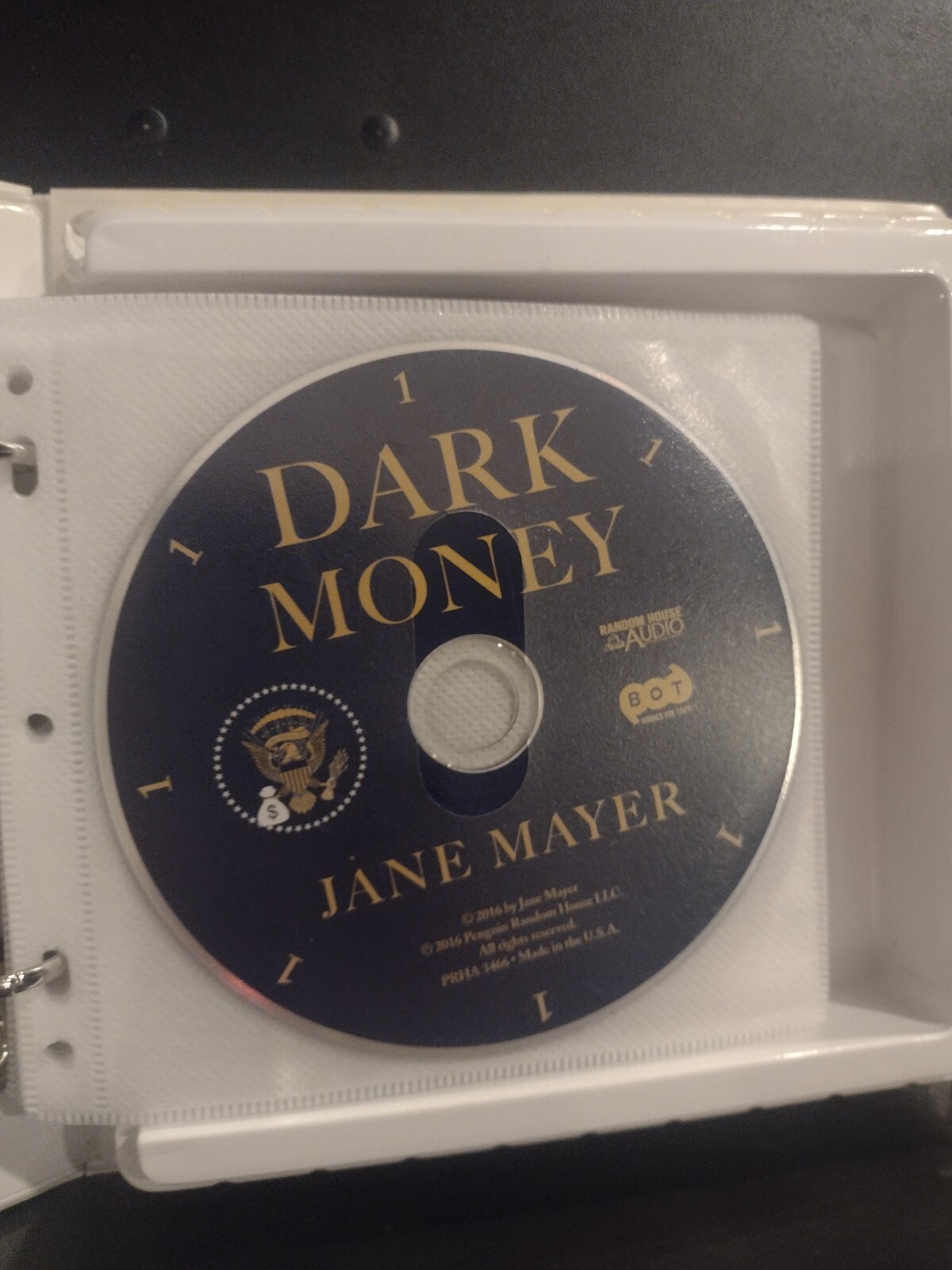 Dark Money The Hidden History of the Billionaires Jane Mayer Book On 14 CD’s VG