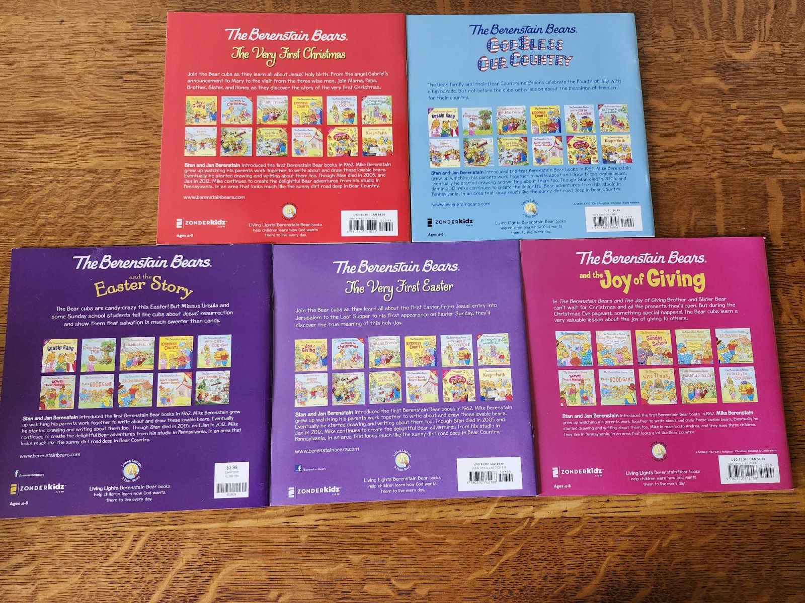 The Berenstain Bears Books Lot Of 5 Jan & Mike Berenstain Barely Used Paperback