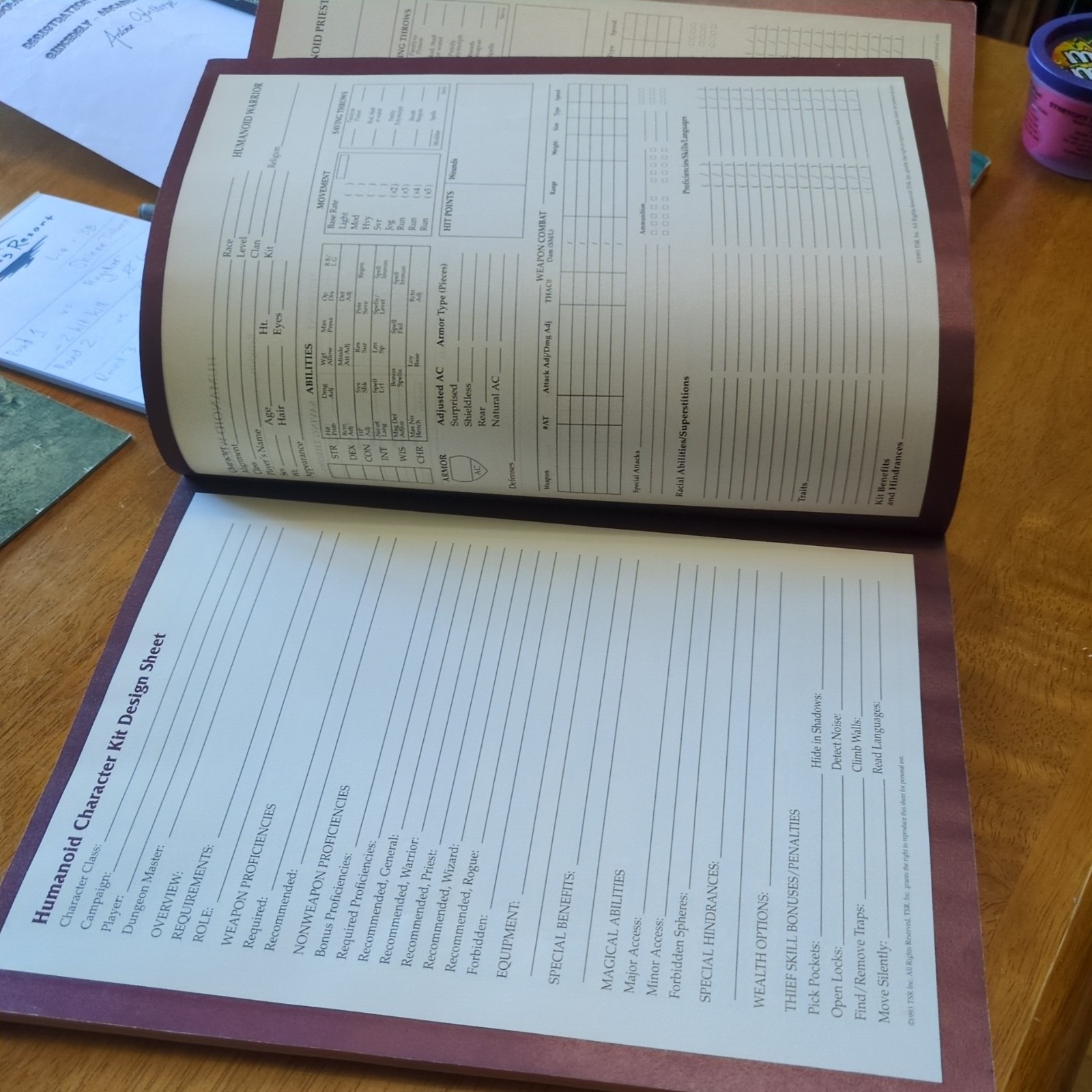 AD&D 2nd Edition Complete Book of Humanoids TSR 2135 Dungeons & Dragons