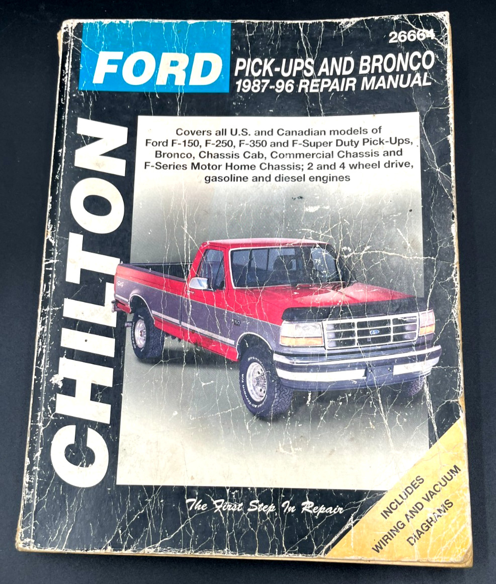 Chilton Ford Pick-Ups And Bronco 1987-1996 Repair Manual 26664