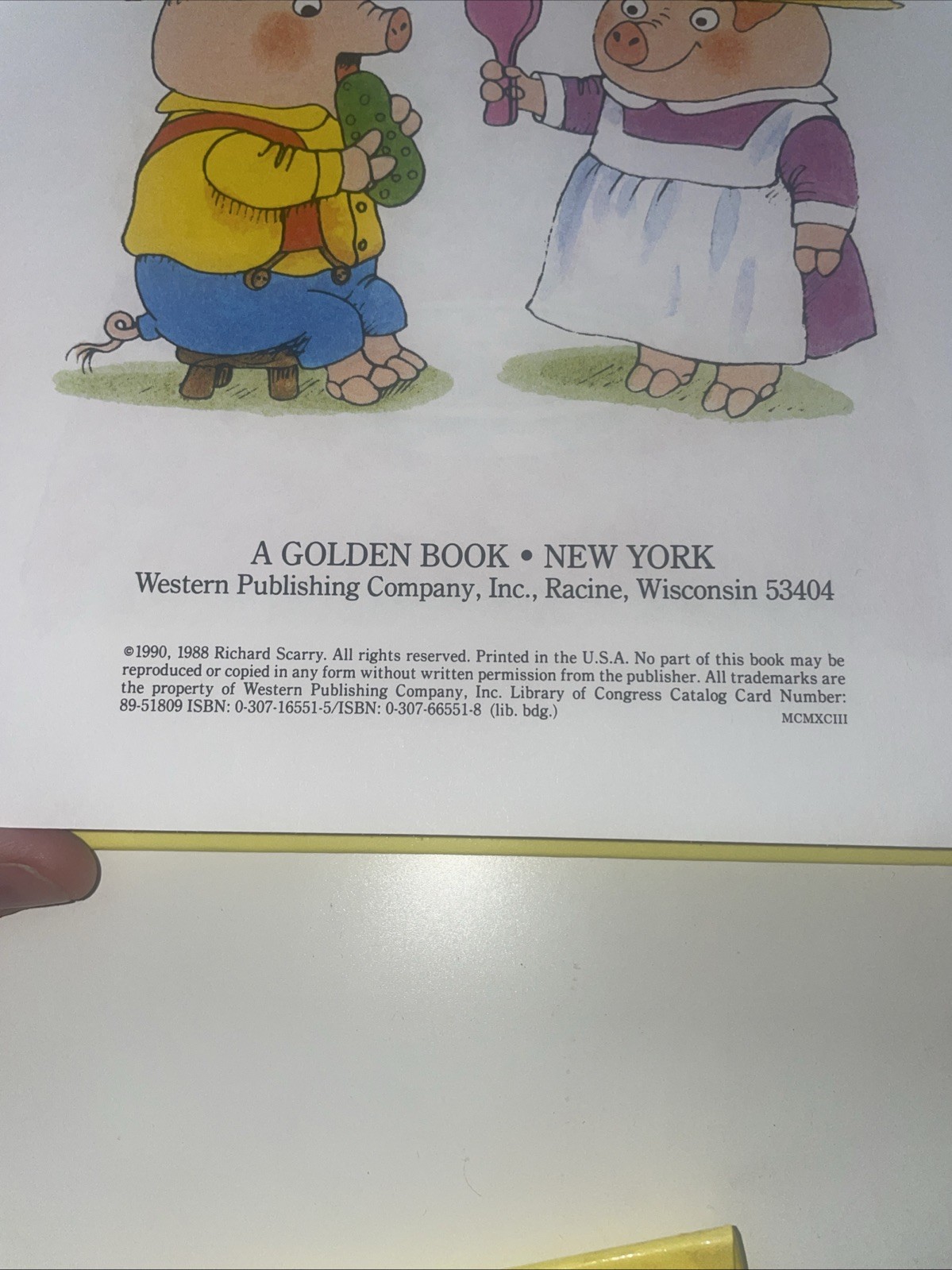 Vintage Richard Scarry Childrens Book Lot 5 Golden Books Animal Nursery Tales