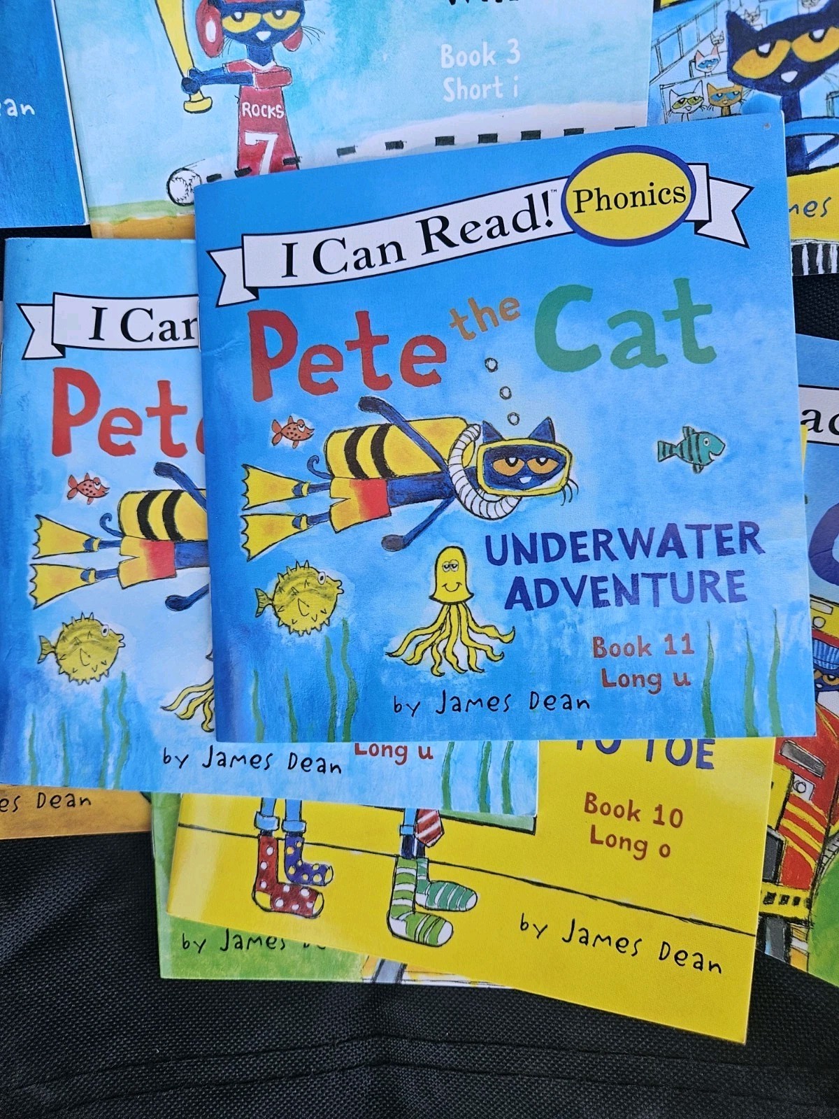 Pete the Cat Childrens Kids Books Lot Of 12 I Can Read Phonics Set By James Dean