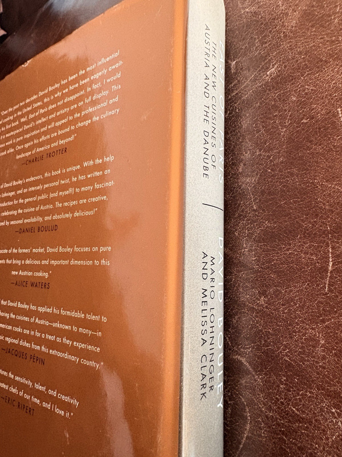 David Bouley SIGNED East Of Paris 2003 Hardcover 1st Edition AUTOGRAPHED
