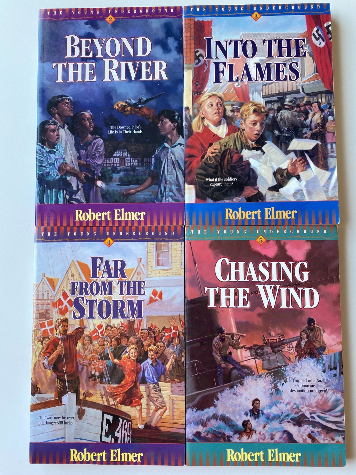 YOUNG UNDERGROUND LOT 2-5~Robert Elmer~BEYOND RIVER~CHASING WIND~FLAMES~STORM~