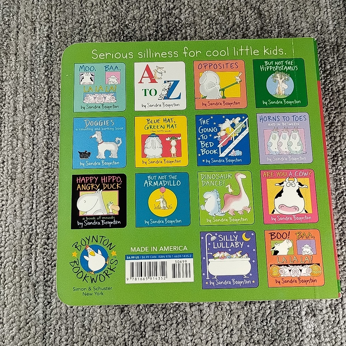 Sandra Boynton Doggies Hippo Duck Horns Moo Baa Dinosaur Eek 8 Board Book Lot