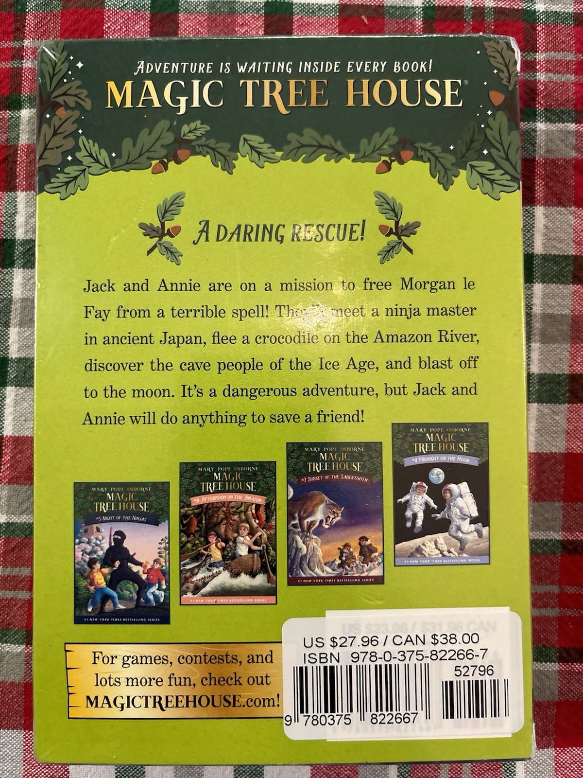 New and Sealed Magic Tree House: Books 5-8 Boxed Set Mary Pope Osborne