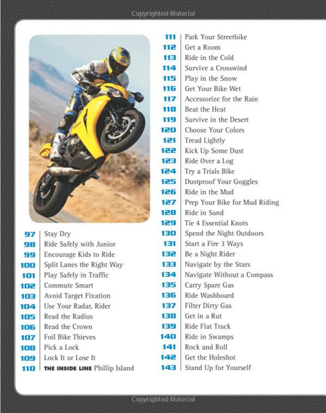 The Total Motorcycling Manual (Cycle World): 291 Skills You Need, MSRP $29.99