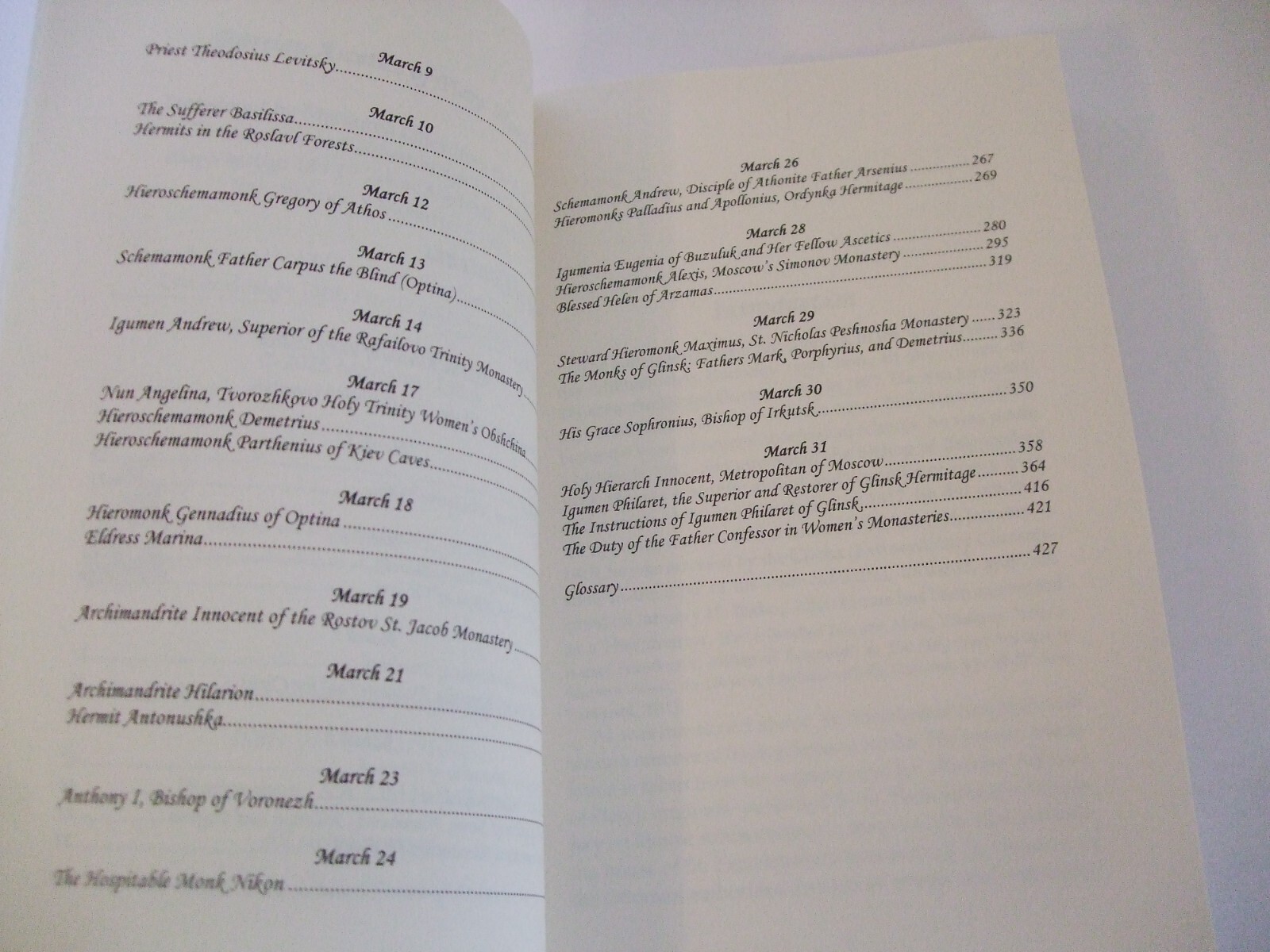 Russian Ascetics of Piety of the 18th and 19th Centuries: March. SALE