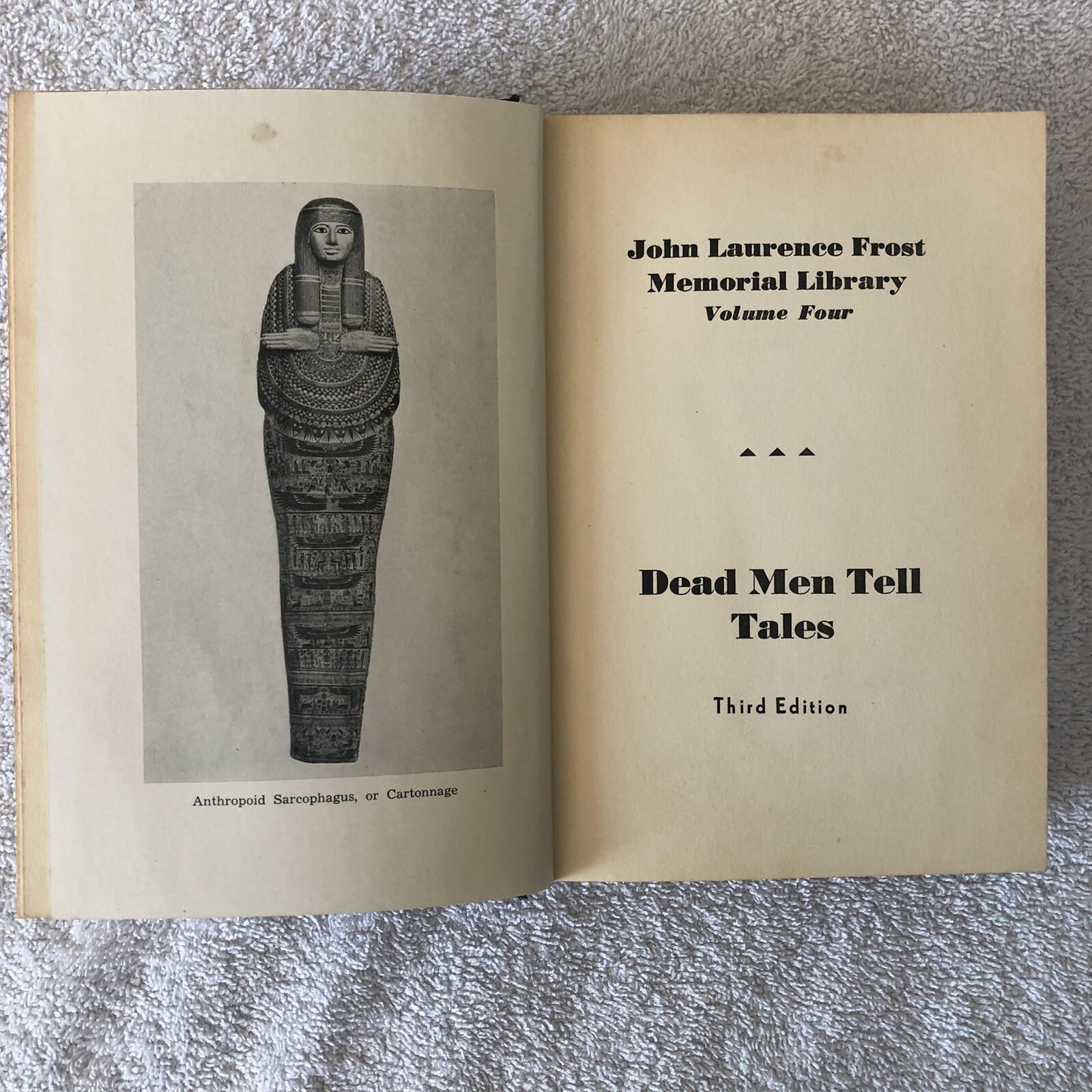Vintage 1939 printing – Dead Men Tell Tales by Harry Rimmer, Third Ed., Volume 4