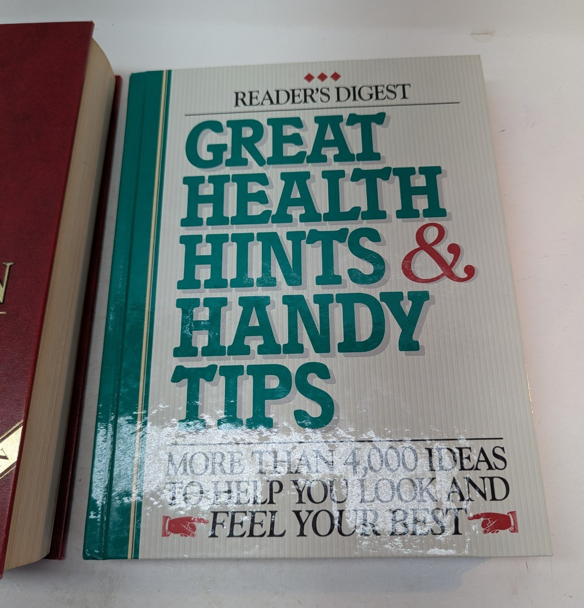 LOT OF 2 Medical Books: Great Health Hints & Handy Tips Family Medical Guide HC