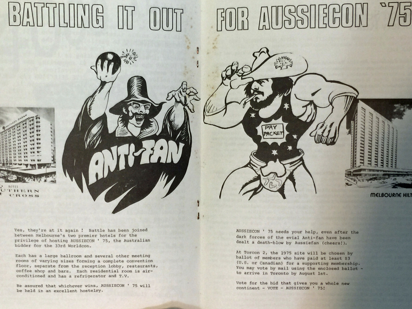 FANZINE TORCON 2 Progress Report #4 WORLDCON 31 1973 Science Fiction Convention