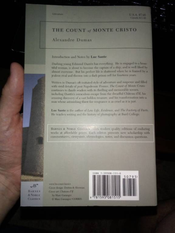 Alexandre Dumas The Count of Monte Cristo PB Abridged Barnes & Noble 2004