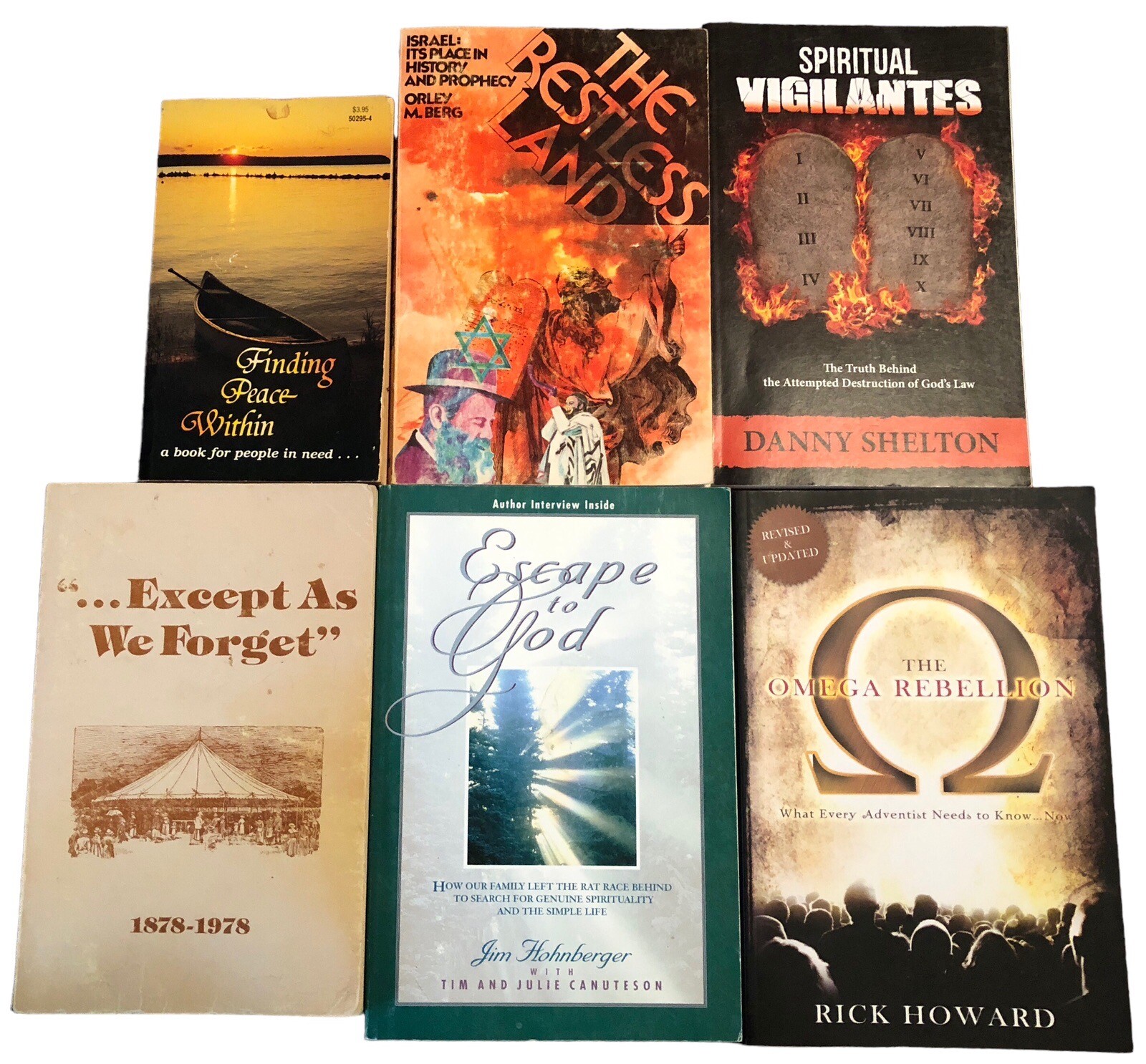 Lot of 6 Assorted Seventh-day Adventist PB Books Christian Reading