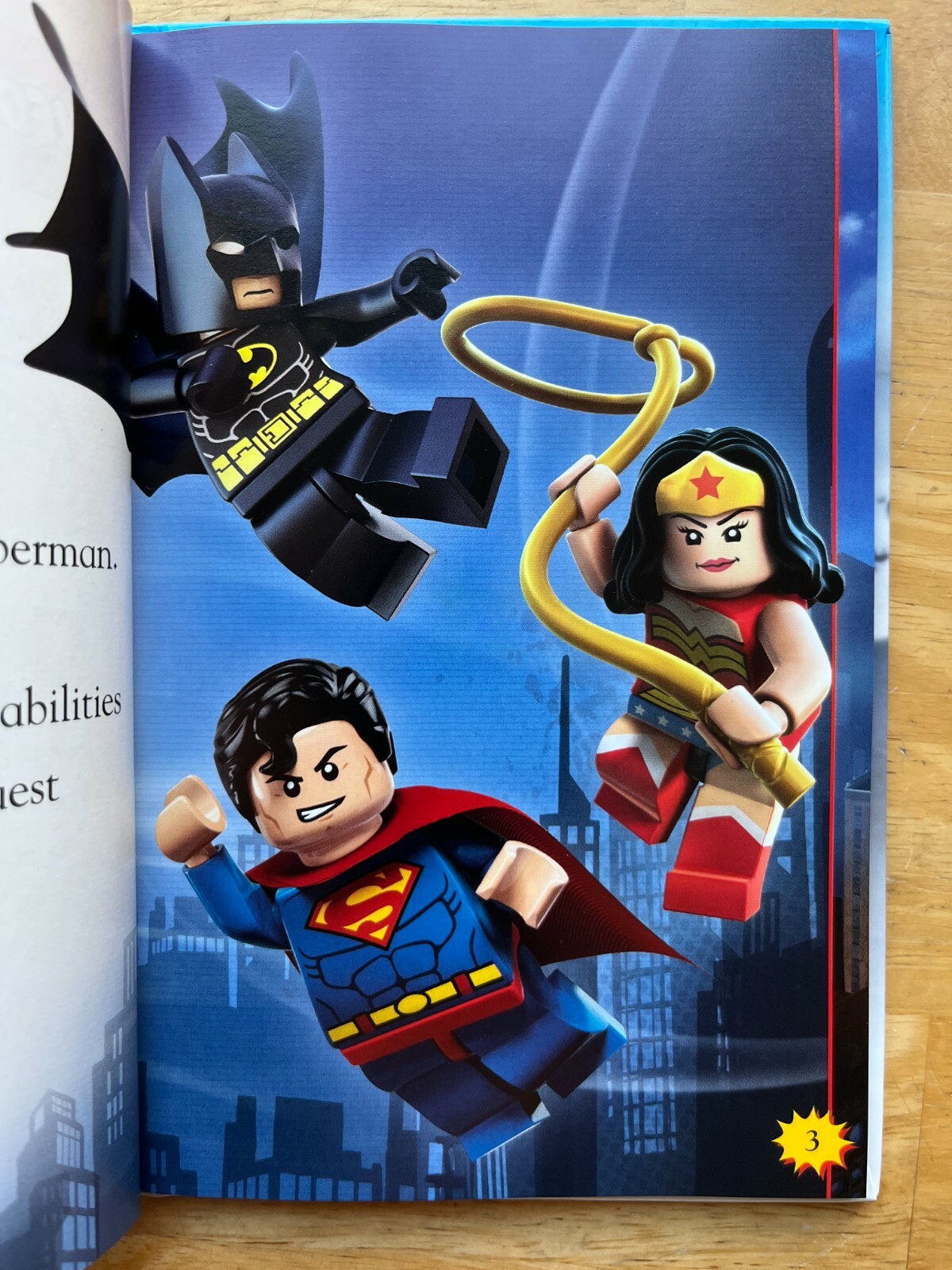 Set of 3 Lego DC Comics Super Heroes Books (Hardcover)