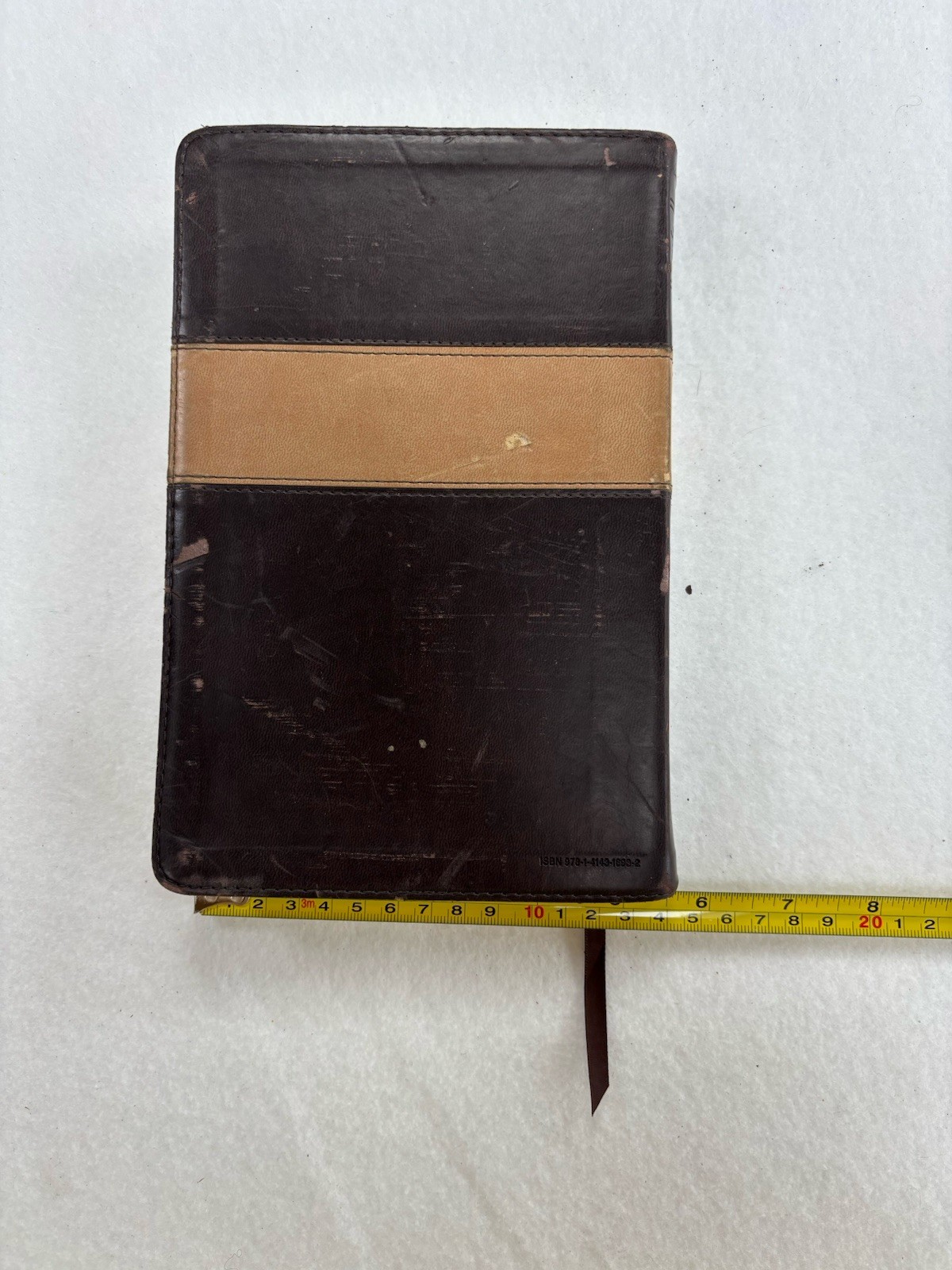 Holy Bible New Living Translation English Brown Leather Bound