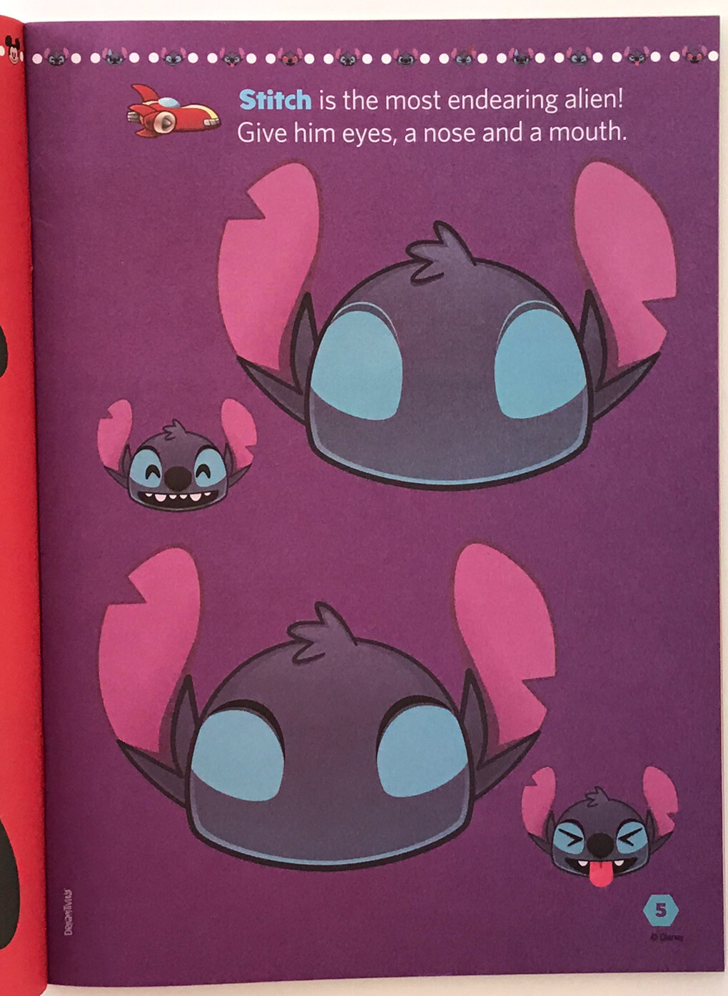 2 Disney Emoji Stickertivity Funny Faces Books 16 pages of Faces, Sticker Sheets