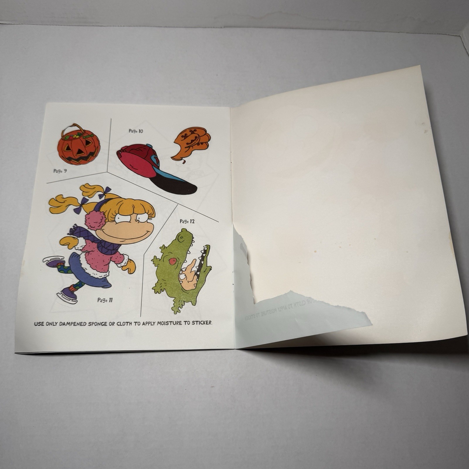 Nickelodeon RUGRATS Sticker and Coloring Book 16 PAGES/STICKERS 1997 Vintage