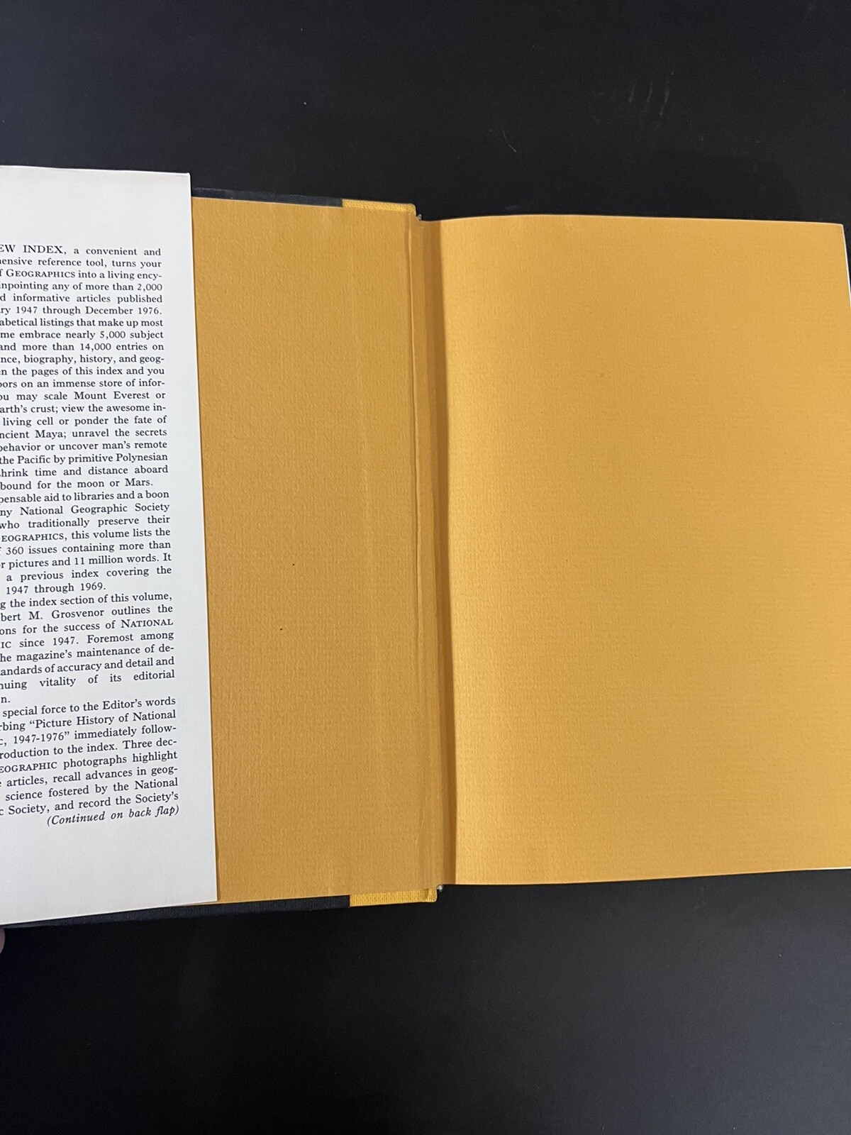 National Geographic Index – 1947-1976 (1977, Hardcover, Dust Jacket)