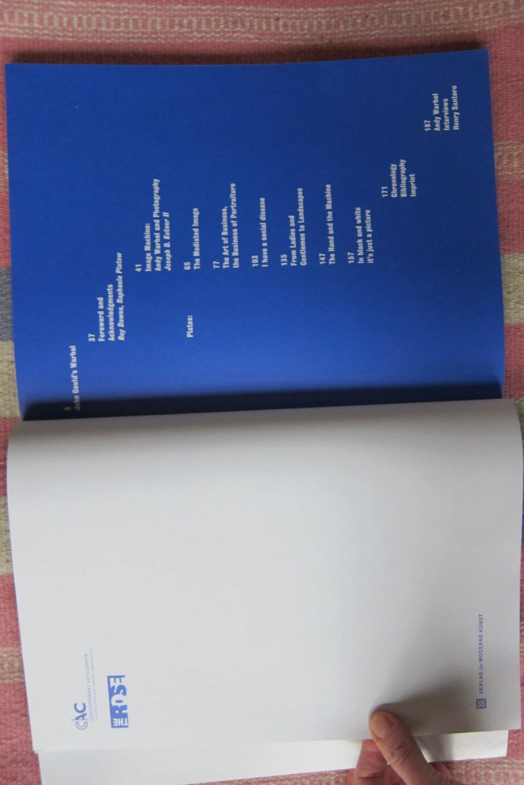 IMAGE MACHINE: ANDY WARHOL AND PHOTOGRAPHY By Joseph D. Ketner II~~ Very Good