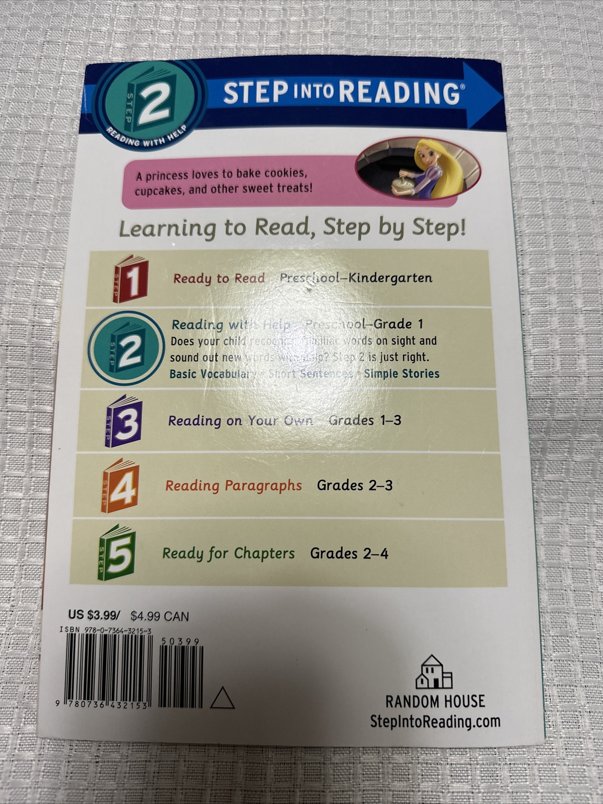 Step into Reading Ser.: A Cake to Bake (Disney Princess) by Apple Jordan (2014,