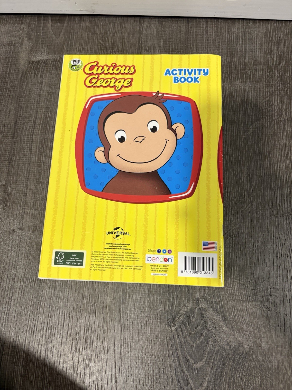 Curious George and Friends “Friends are Forever” Coloring Book w/ Stickers