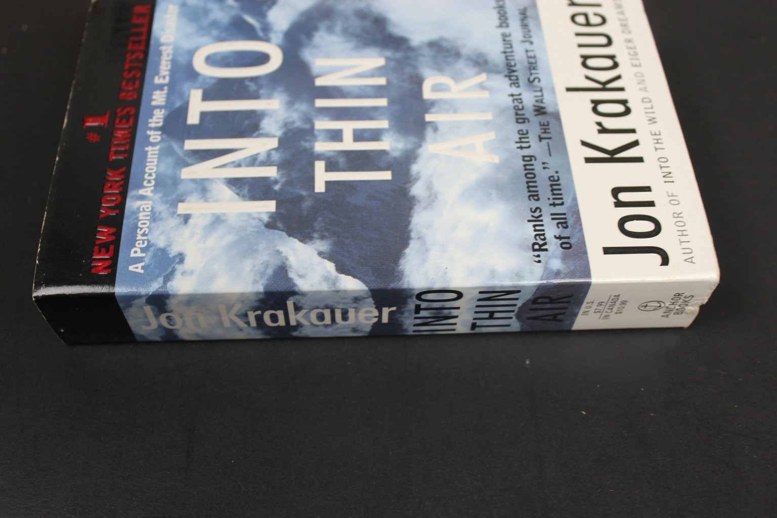 Into Thin Air Jon Krakauer 1998 First Anchor Edition Inscribed Everest Random