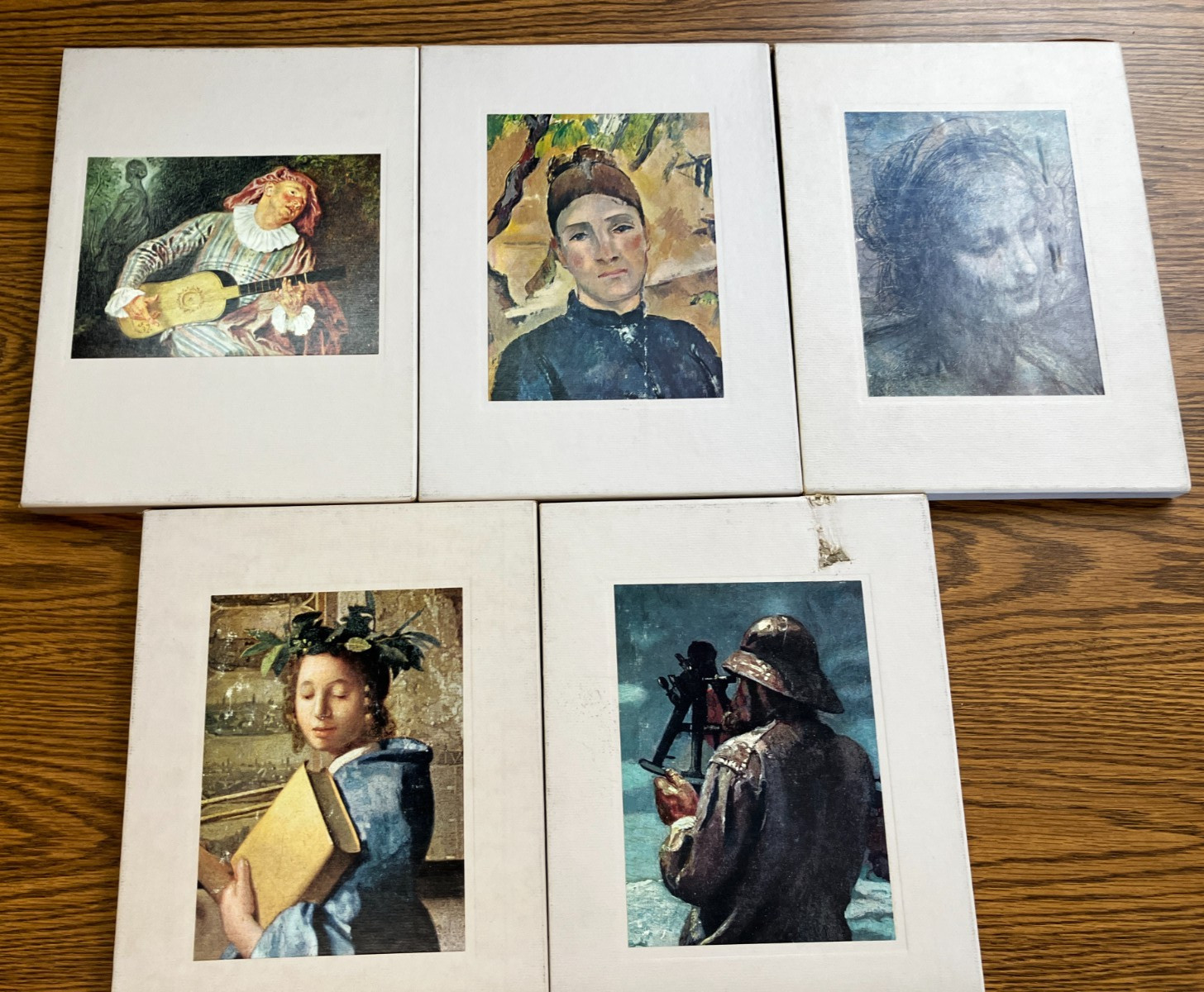 Time Life Library of Art Set of 5 Boxed: Cezann, Homer, Leonardo..1960s