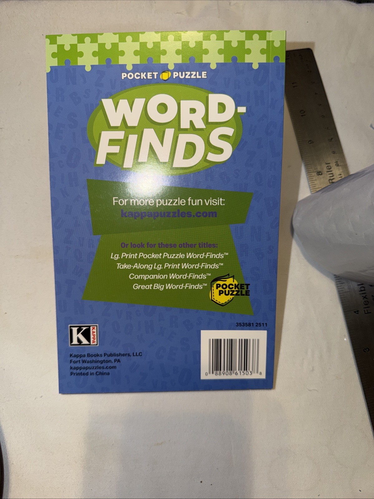 KAPPA Word-Find Pocket Puzzle Volume 267 Pages 130 W/ 58 Puzzles Large Print NEW