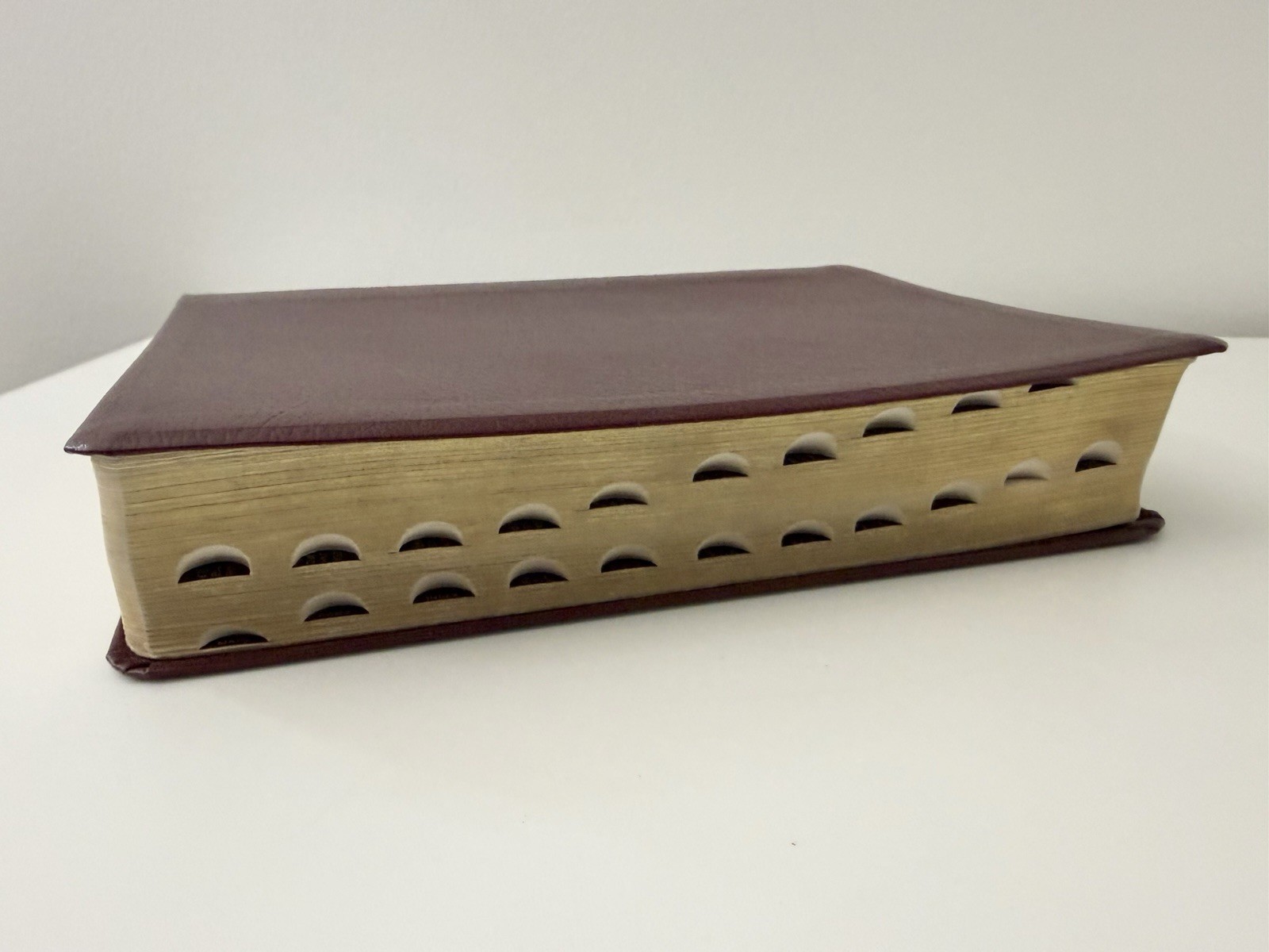 Zondervan NIV 1985 Study Bible Red Letter Bonded Leather Gilded Nice Copy