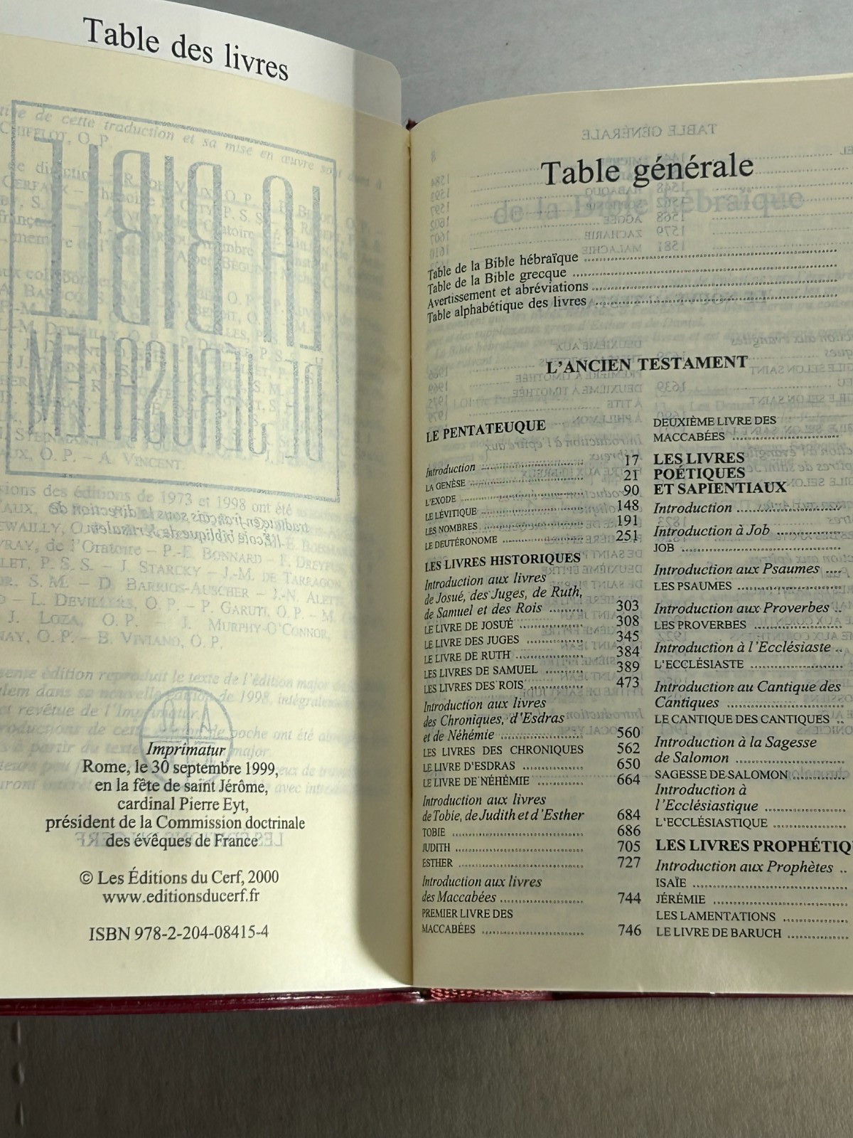 La Bible De Jerusalem French Mini Pocket Bible 2000 Desclee De Brouwer – in Case
