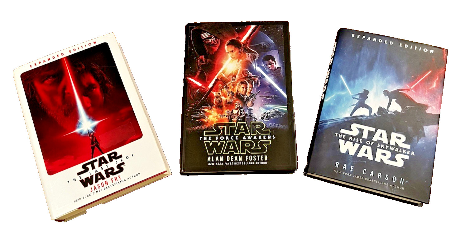 Star Wars Sequel Trilogy Movie Novelization Hardcover Set Force Jedi Rise Canon