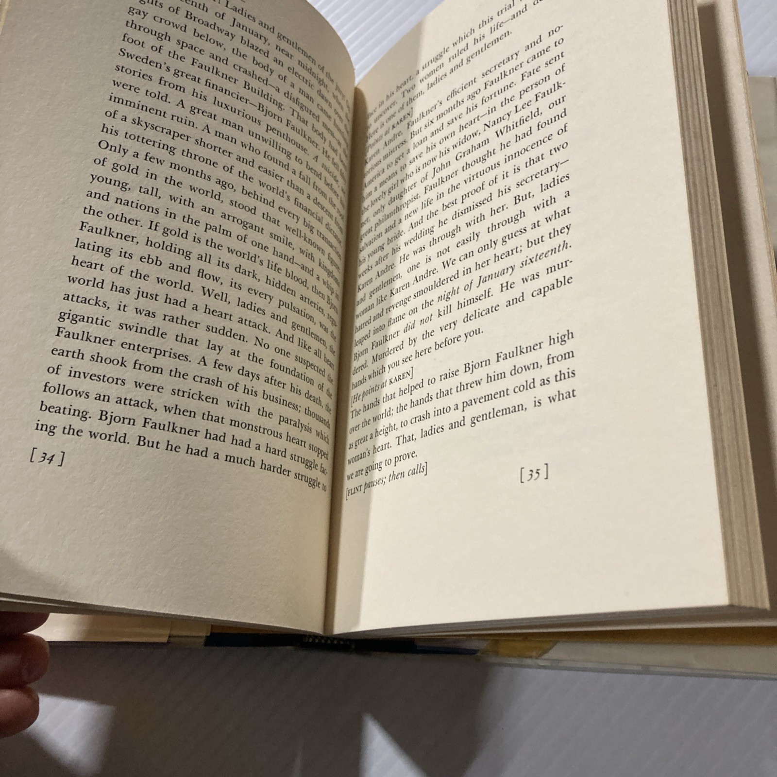 Night of January 16th : A Play by Ayn Rand (1st Edition /Printing HCDJ 1968)